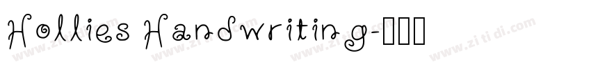Hollies Handwriting字体转换 Hollies Handwriting字体转换